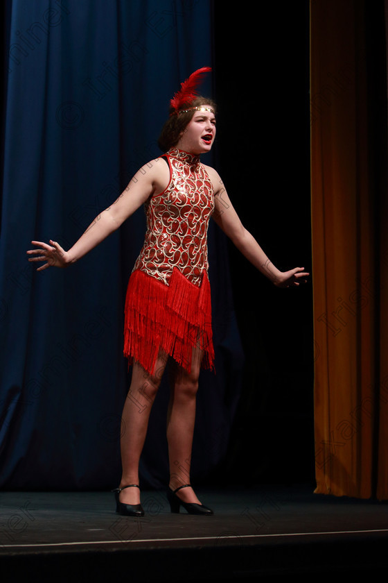 Feis10022019Sun20 
 20~21
Mia Jones from Douglas singing “Gimme Gimme” From "Thoroughly Modern Millie".

Class: 112: The C.A.D.A. Perpetual Trophy” Solo Action Song 14 Years and Under –Section 2 An action song of own choice.

Feis Maitiú 93rd Festival held in Fr. Matthew Hall. EEjob 10/02/2019. Picture: Gerard Bonus