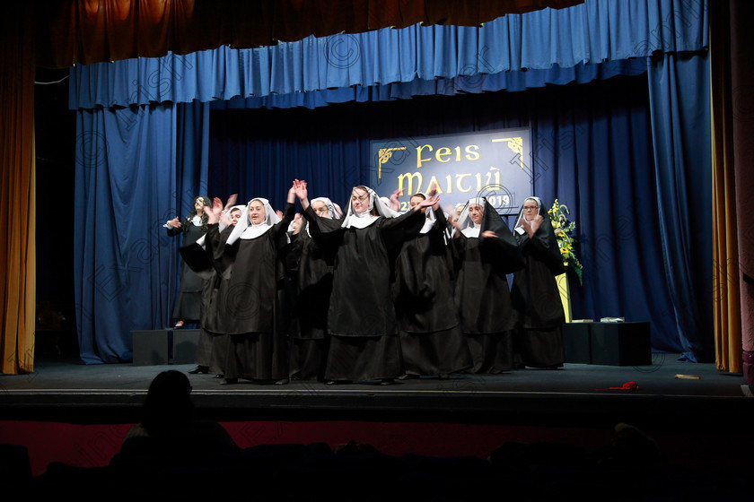 Feis03032019Sun34 
 27~37
Brightlights Studios presenting a Melody from Sister Act.

Class: 101: “The Hall Perpetual Cup” Group Actions Song 14 Years and Over Programme not to exceed 8 minutes.

Feis Maitiú 93rd Festival held in Fr. Mathew Hall. EEjob 03/03/2019. Picture: Gerard Bonus