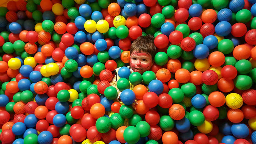 20170419 114016 
 Four year old Tom Hayes Carrigaline Cork hiding in a ball bit at a party in Koolkidz corner Carrigaline Cork. Picture Mark Hayes