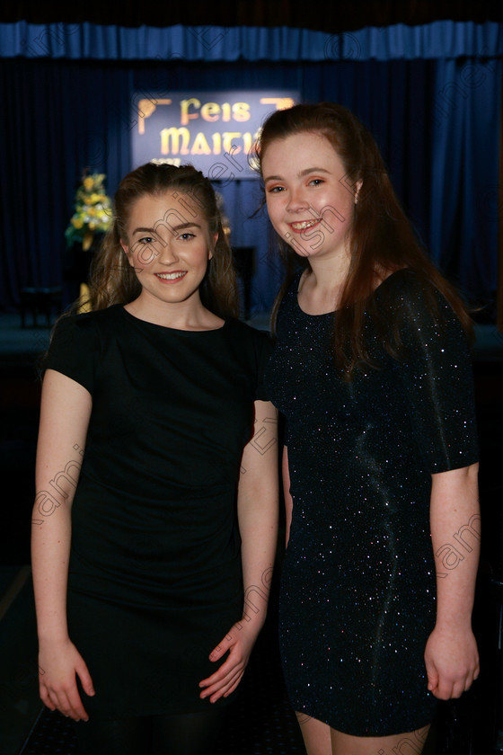 Feis05032018Mon49 
 49
Lily O’Connell from Blarney Street and Siomha Marron from Glanmire.
 Singing and School Choirs Class: 51: “The Mollie Petrie Memorial Cup” Girls Solo Singing 18 Years and Under Feis Maitiú 92nd Festival held in Fr. Mathew Hall. EEjob 05/03/2018 Picture: Gerard Bonus