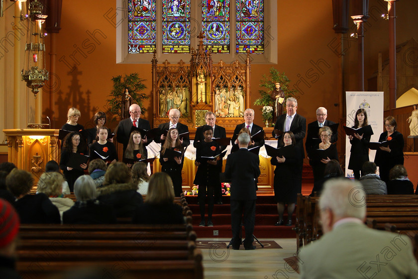 Feis04022018Sun85 
 85
Castlemartyr Choir conducted by Tonás O Tuama.
 Class: 79: “The Holy Trinity Perpetual Cup” Chamber Choirs; Two Contrasting Songs Feis Maitiú 92nd Festival held in Fr. Mathew Hall. EEjob 04/02/2018 Picture: Gerard Bonus.