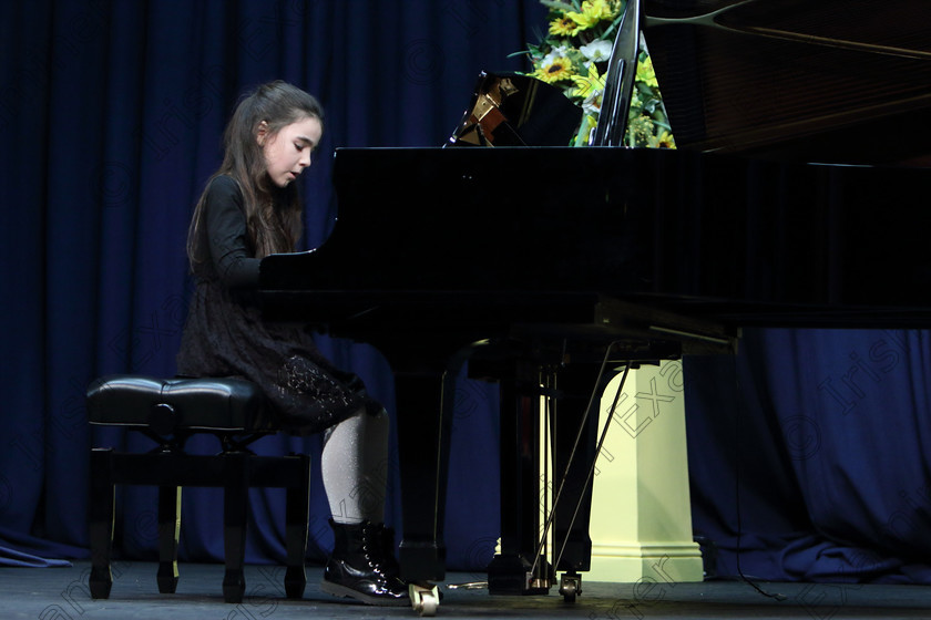 Feis01022019Fri13 
 13
Jessica McCrohan giving a winning performance.

Class: 167: Piano Solo: 8Years and Under (a) Schumann – Wilder Reiter (Album for the Young, Op.68). (b) Contrasting piece of own choice not to exceed 2 minutes.
 Feis Maitiú 93rd Festival held in Fr. Matthew Hall. EEjob 01/02/2019. Picture: Gerard Bonus