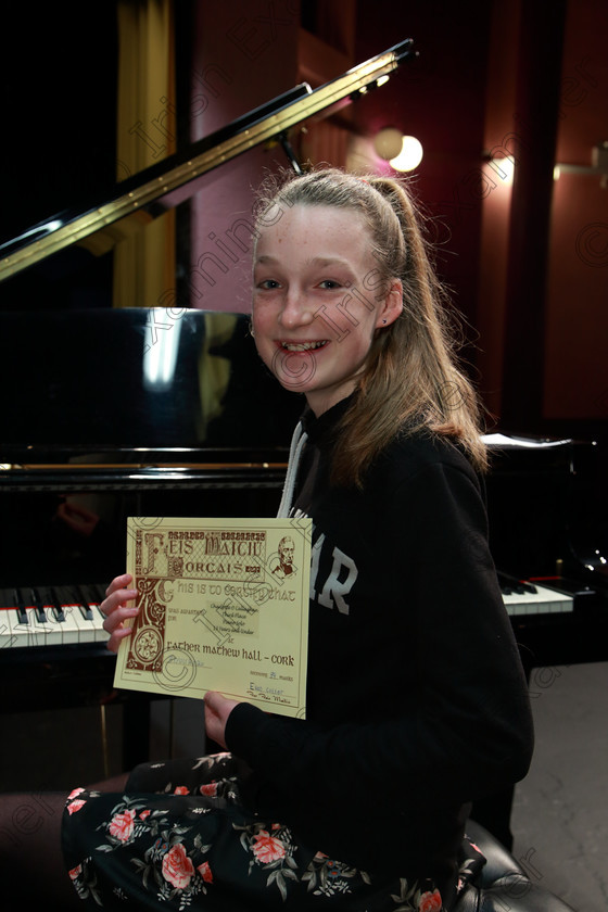 Feis31012020Fri55 
 55
Third Place for Charlotte O’Callaghan from Sunday’s Well played, Aira French Suite No2, by Bach

Class: 185: “The Joy Ferdinando Perpetual Cup” Piano Solo 13 Years and Under 
Feis20: Feis Maitiú festival held in Fr. Mathew Hall: EEjob: 31/01/2020: Picture: Ger Bonus.