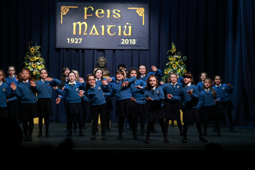 Feis13032018Tue24 
 21~24
St Mary’s NS Cobh 3rd Class performing “Clowns” as their own choice.
 Speech and Drama Class: 3rd & 4th Class Primary Schools, Action Verse Feis Maitiú 92nd Festival held in Fr. Mathew Hall. EEjob 13/03/2018 Picture: Gerard Bonus.