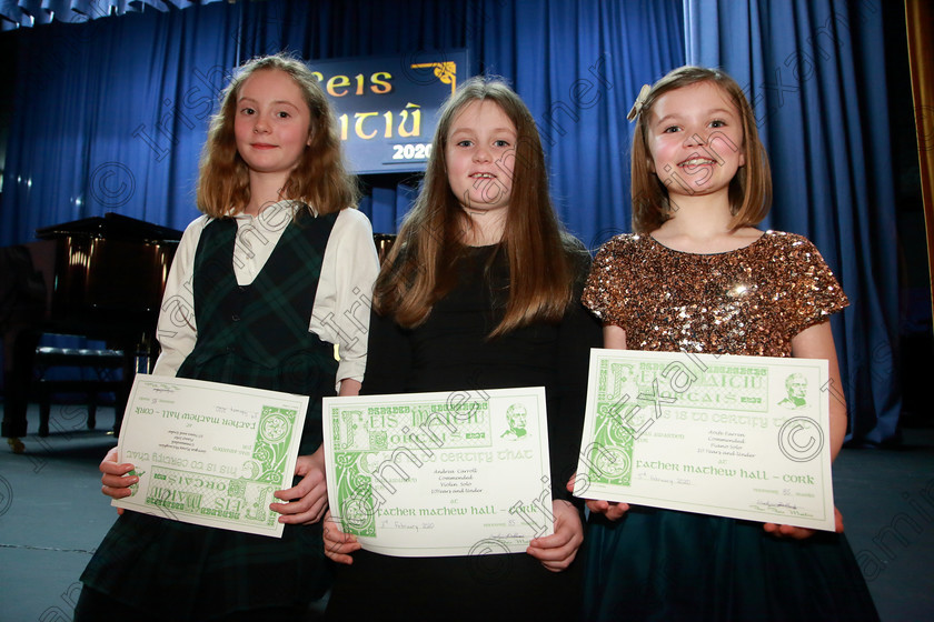 Feis03022020Mon41 
 41 
Commended Geogina Hynes, Andrea Carroll and Aoife Farren from Blackrock and Co.Claire

Class :241: Violin Solo10Years and Under Mozart – Lied No.4 from ’The Young Violinist’s Repertoire

Feis20: Feis Maitiú festival held in Father Mathew Hall: EEjob: 03/02/2020: Picture: Ger Bonus.