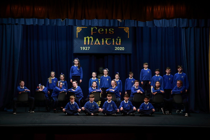 Feis12032020Thur13 
 11~15
Third Place performance from Bun Scoil Rinn An Chabhlaigh performing Playground as their own choice

Class:474: “The Junior Perpetual Cup” 6th Class Choral Speaking

Feis20: Feis Maitiú festival held in Father Mathew Hall: EEjob: 12/03/2020: Picture: Ger Bonus.