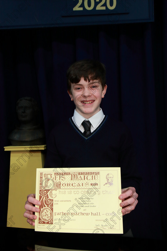 Feis25022020Tues43 
 43
Third Place: Michael Morley from Ballinlough.

Class:214: “The Casey Perpetual Cup” Woodwind Solo 12 Years and Under

Feis20: Feis Maitiú festival held in Father Mathew Hall: EEjob: 25/02/2020: Picture: Ger Bonus