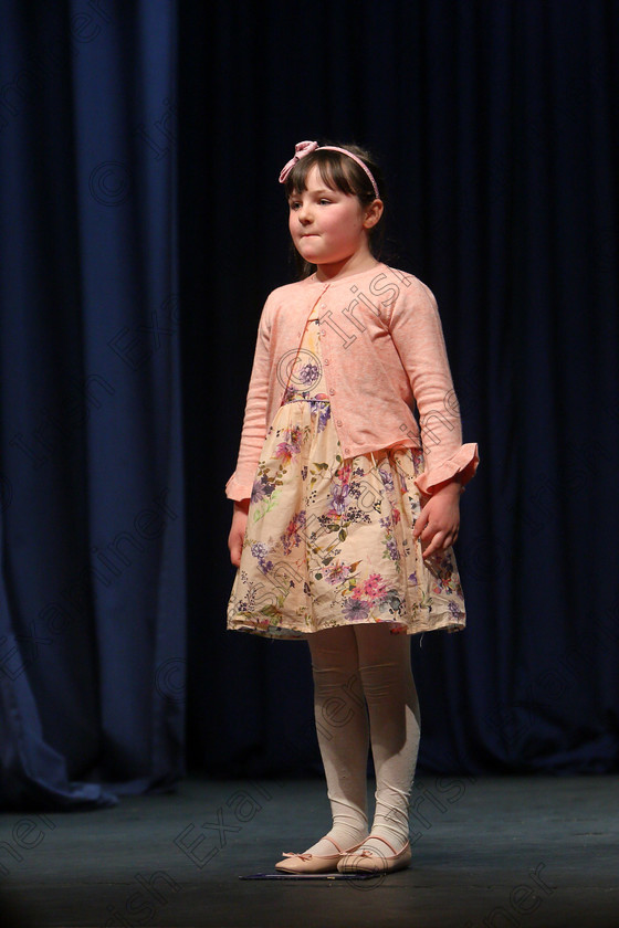 Feis24022018Sat48 
 48
Amber Bridgeman performing.
 Speech and Drama Class: 369: Solo Verse Speaking Girls 6 Years and Under Section 3 Feis Maitiú 92nd Festival held in Fr. Mathew Hall. EEjob 24/02/2018 Picture: Gerard Bonus.