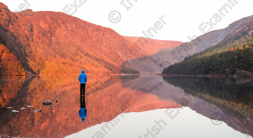 1. Glendalough Reflection - James Orr 
 Cian White stands on a rock enjoying the early morning sunrise at the upper lake of Glendalough, Co. Wicklow in April. We are zoology students from Trinity College and we were on a wildlife biology and conservation field trip.