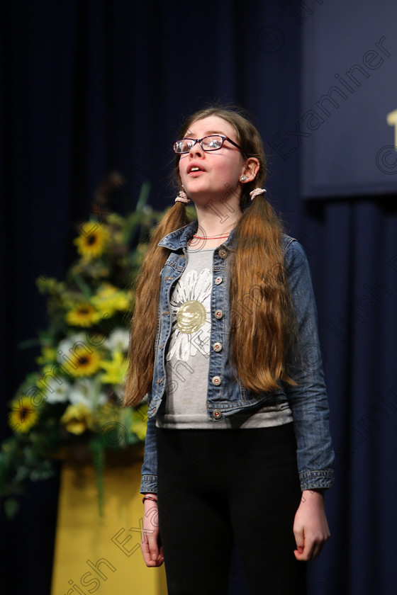 Feis20022018Tue22 
 22
Siobhán Carter performing.
 Speech and Drama Class: 364: Girls 11 Years and Under Section 1 Feis Maitiú 92nd Festival held in Fr. Mathew Hall. EEjob 20/02/2018 Picture: Gerard Bonus.