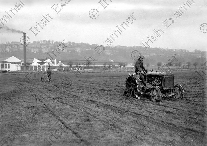 789685 
 Fordson tractor at work at the Marina during the War years. 06/01/1940 Ref. 445C