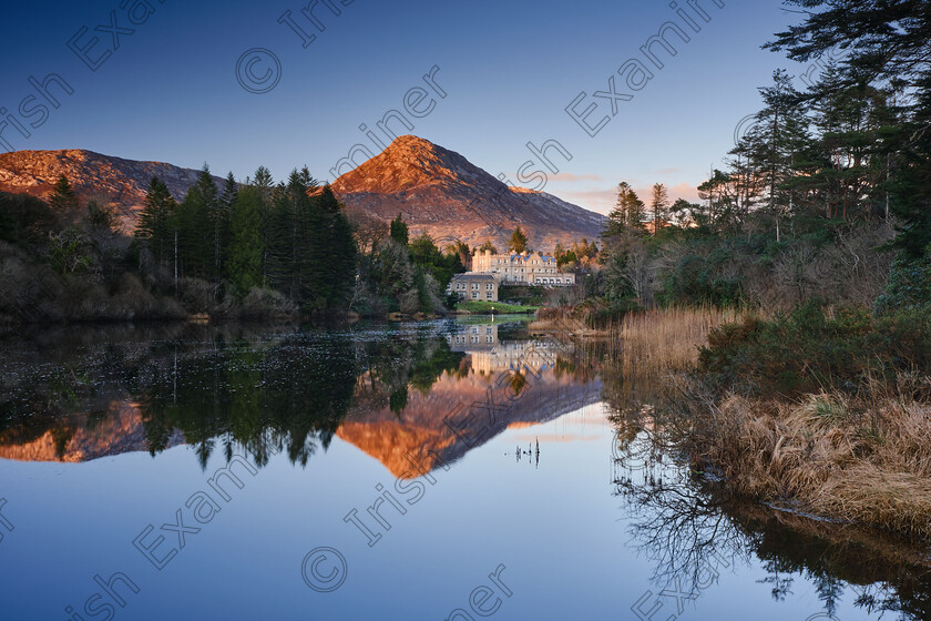 DSF0280 
 Last light in Ballynahinch Castle Hotel, Connemara.