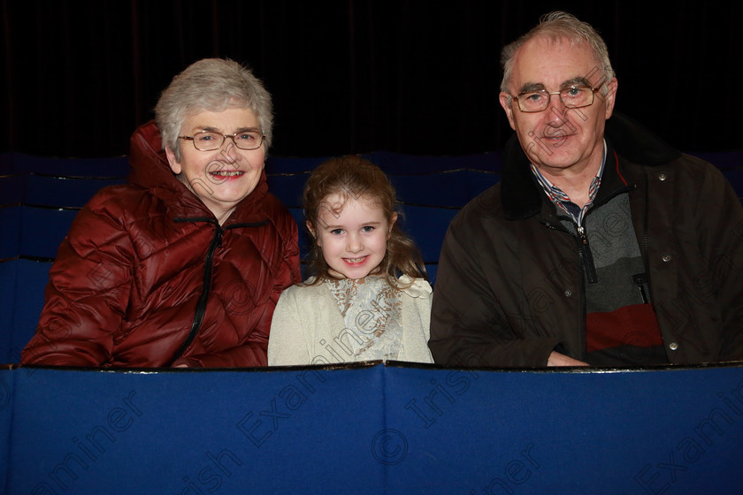 Feis26022019Tue16 
 16
Performer from Glanmire with her Grandparents Phyllis and Joe Moroney.

Class: 56: 7 Years and Under arr. Herbert Hughes –Little Boats (Boosey and Hawkes 20th Century Collection).

Feis Maitiú 93rd Festival held in Fr. Mathew Hall. EEjob 26/02/2019. Picture: Gerard Bonus