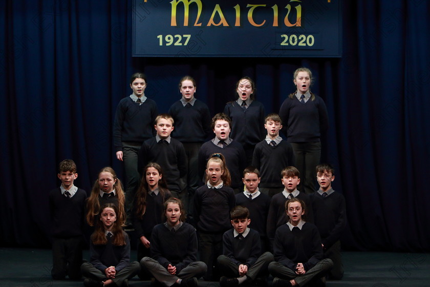 Feis12032020Thur09 
 7~10
Commended; Scoil Muirhe Knockraha performing Jack Frost in the Garden as their own choice

Class:474: “The Junior Perpetual Cup” 6th Class Choral Speaking

Feis20: Feis Maitiú festival held in Father Mathew Hall: EEjob: 12/03/2020: Picture: Ger Bonus.