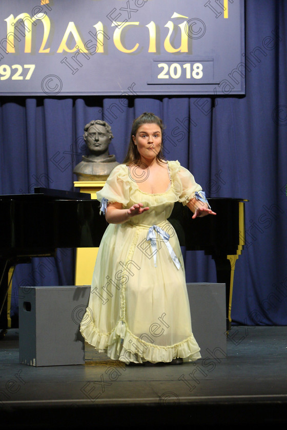 Feis26032018Mon75 
 75~76
Niamh Dorney from Courtbrack singing “I could have Danced All Night” from My Fair Lady
 Speech and Drama Class: 111: “The Edna McBirney Memorial Perpetual Cup” Solo Action Song 16 Years and Under Section 1 An action song of own choice Feis Maitiú 92nd Festival held in Fr. Mathew Hall. EEjob 26/03/2018 Picture: Gerard Bonus