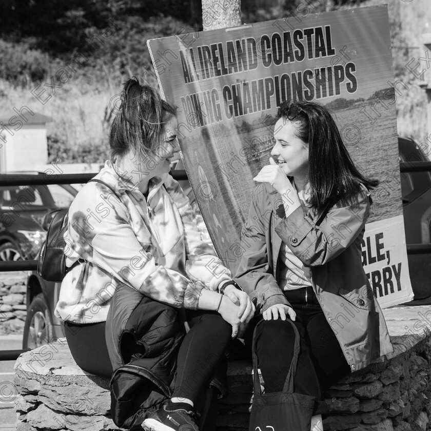 Old friends are best!!-1122 
 Two Friends in deep conversation at the irish Coastal Rowing Championships in Dingle in August 2023.Photo by: Noel O Neill 
 Keywords: Dingle, ICRC, Marina, Rowing, candid, street