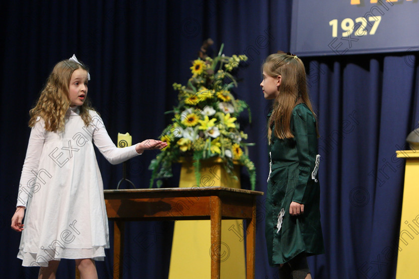 Feis24032018Sat56 
 55~56
Cliona Murphy and Abby Walsh performing “A Little Princess”.
 Speech and Drama Class: 312: Dramatic Duo 10 Years and Under Feis Maitiú 92nd Festival held in Fr. Mathew Hall. EEjob 24/03/2018 Picture: Gerard Bonus