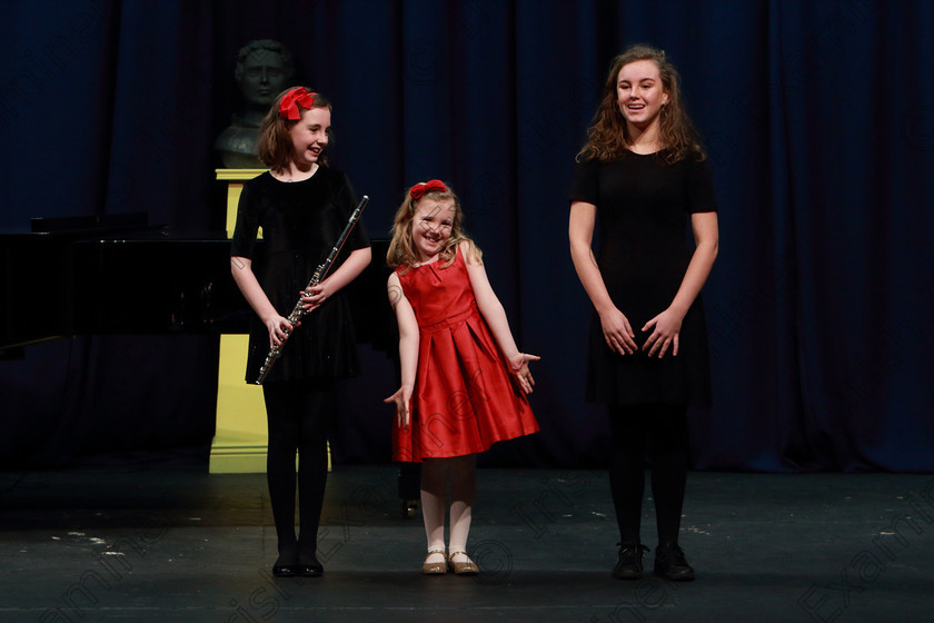 Feis0103202049 
 49~54
Sarah Jane, Sophie and Ellie Kennedy from Killeens performing.

Class:596: Family Class

Feis20: Feis Maitiú festival held in Father Mathew Hall: EEjob: 01/03/2020: Picture: Ger Bonus.