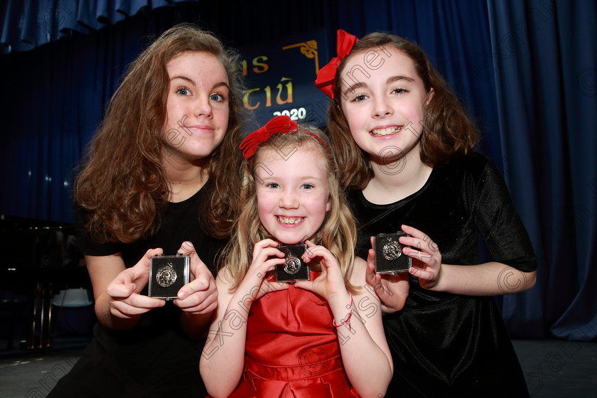 Feis0103202057 
 57
Silver Medallists Sarah Jane, Sophie and Ellie Kennedy from Killeens.

Class:596: Family Class

Feis20: Feis Maitiú festival held in Father Mathew Hall: EEjob: 01/03/2020: Picture: Ger Bonus.