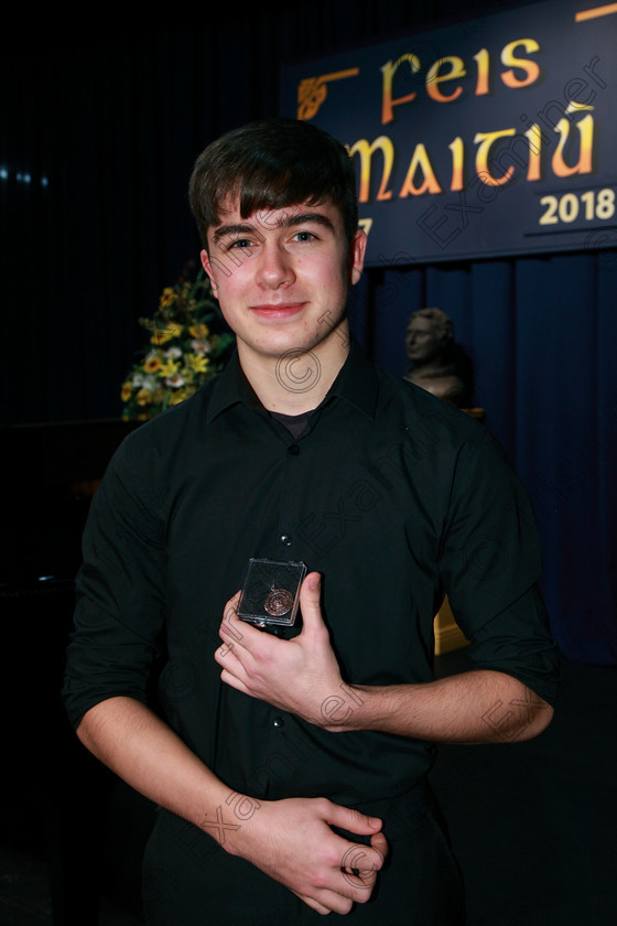 Feis08022018Tur07 
 7
Bronze Medallist Michael Murphy from College Road.
 Instrumental Music Class: Piano: 248: Violoncello Solo 17 Years and Under Feis Maitiú 92nd Festival held in Fr. Mathew Hall. EEjob 08/02/2018 Picture: Gerard Bonus.