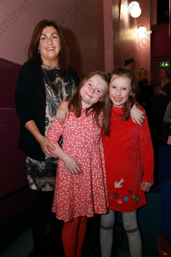 Feis11032018Sun63 
 63
Ciara O’Driscoll with performers Ciara Twohig and Leslie O’Driscoll from Ballinlough.
 Speech and Drama Class: 368: Solo Verse Speaking Girls 7 Years and Under Section 5 Feis Maitiú 92nd Festival held in Fr. Mathew Hall. EEjob 10/03/2018 Picture: Gerard Bonus.