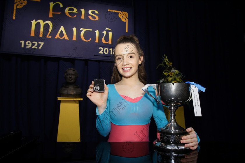 Feis27032018Tue75 
 75~76
Overall winner Abi Murphy from Douglas over Two Sections for her performance of “Nothing” from Chorus Line.
 Singing Class: 111: “The Edna McBirney Memorial Perpetual Cup” Solo Action Song 16 Years and Under Section 2 Feis Maitiú 92nd Festival held in Fr. Mathew Hall. EEjob 27/03/2018 Picture: Gerard Bonus