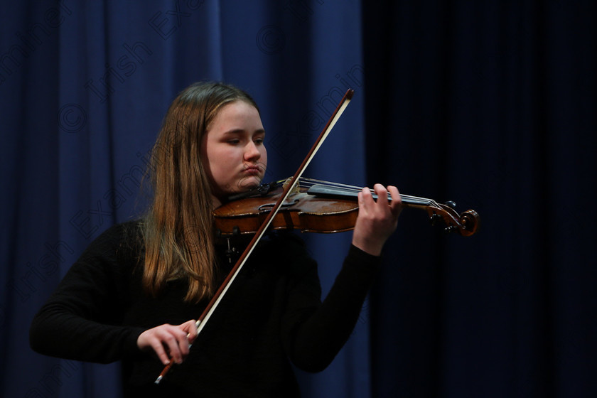 Feis31012018Wed33 
 33
Siobhan McCarthy from Blackrock performing Kabalevsky 1st movement Opus 48.
 Instrumental Music; Class: 236 “The Shanahan & Co. Perpetual Cup”: Advance Violin, one movement from a Concerto; Feis Maitiú 92nd Festival held in Fr. Matthew Hall. EEjob 31/01/2018. Picture: Gerard Bonus.