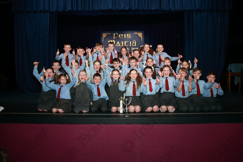 Feis13032018Tue34 
 33~34
Cup Winners and Silver Medallists Ovens NS 3rd Class “The Theresa Harris Perpetual Cup”.
 Speech and Drama Class: 3rd & 4th Class Primary Schools, Action Verse Feis Maitiú 92nd Festival held in Fr. Mathew Hall. EEjob 13/03/2018 Picture: Gerard Bonus.