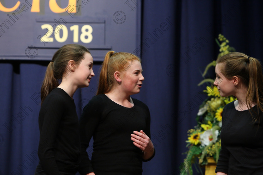 Feis26022018Mon21 
 21~22
Montfort College Group 2 performing “The Holiday Mishap”.
 Speech and Drama Class: 363: Group Improvisation 13 Years and Under Feis Maitiú 92nd Festival held in Fr. Mathew Hall. EEjob 26/02/2018 Picture: Gerard Bonus.