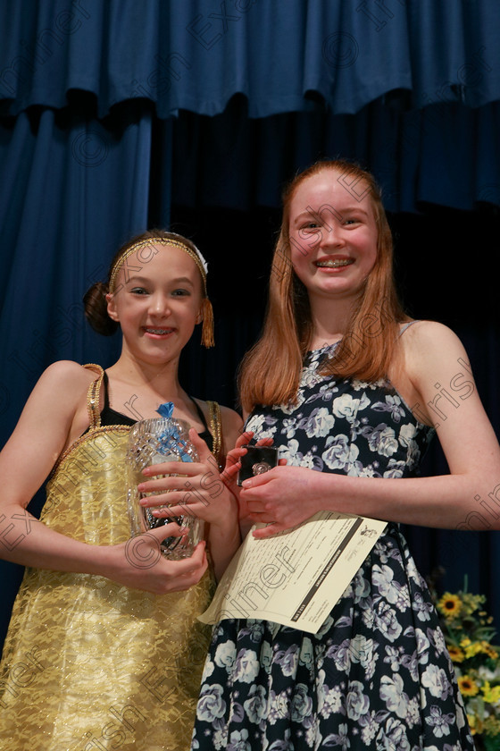 Feis08032018Thu30 
 30
Overall Trophy winner and Silver Medallist Abbie Palliser-Kehoe from Carrigaline and Áine Watson from Douglas

Singing and School Choirs Class: 112: “The C.A.D.A. Perpetual Trophy” Solo Action Song 14 Years and Under Section 2 Feis Maitiú 92nd Festival held in Fr. Mathew Hall. EEjob 06/03/2018 Picture: Gerard Bonus.