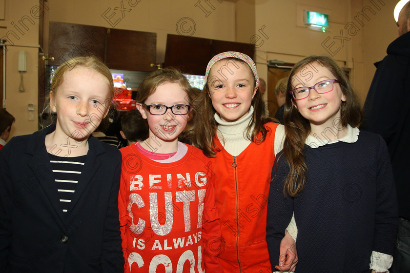 Feis22032018Thu08 
 8
Performers Síofra Doyle, Shauna Murphy, Katie Comiskey and Róisín Connolly from Glanmire.
 Labhairt na Filíocht agus Míreanna Drámaíochta Class: 516: Bhéarslabhairt 9 Bliana D’Aois Nó Faoina Roinn 2 Feis Maitiú 92nd Festival held in Fr. Mathew Hall. EEjob 22/03/2018 Picture: Gerard Bonus