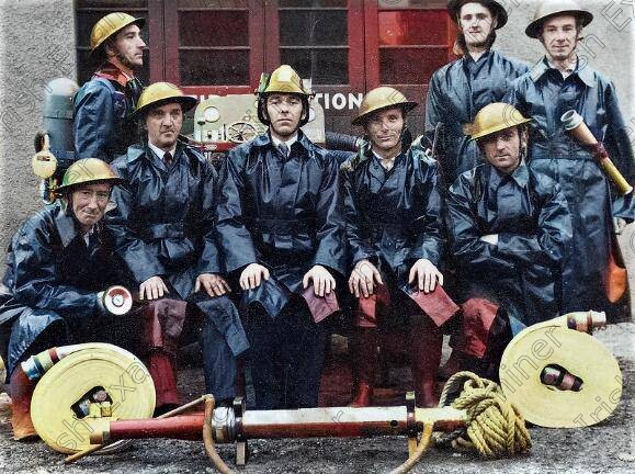 firebrigade 
 HGW Works Fire Brigade in 1954. Back: Martin Power, John Daly, Danny Sheehan. Front: Gerald Foley, Christy Power, Redmond Burke, Peter Crowley, Gerry Healy