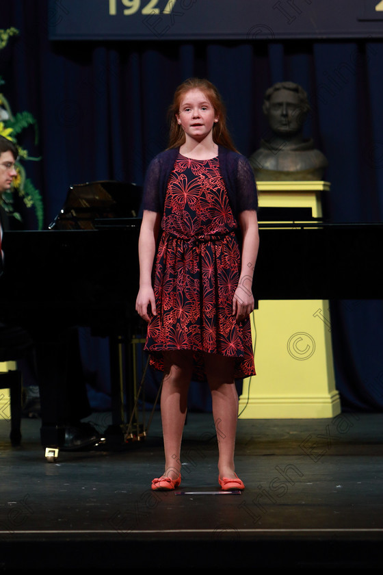Feis04032019Mon13 
 13
Aisling Finn singing.

Class: 53: Girls Solo Singing 13 Years and Under–Section 2John Rutter –A Clare Benediction (Oxford University Press).

Feis Maitiú 93rd Festival held in Fr. Mathew Hall. EEjob 04/03/2019. Picture: Gerard Bonus
